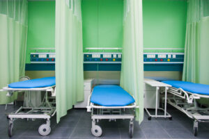 Hospital curtains provide privacy and safety